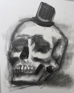 Gentleman Human Skull - Print