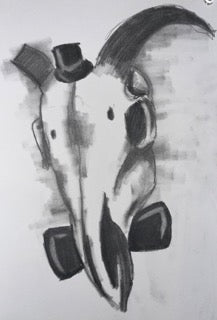 Gentleman Cow Skull - Print
