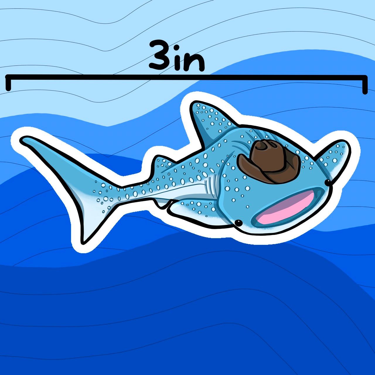 Cowboy Sticker - Whale Shark