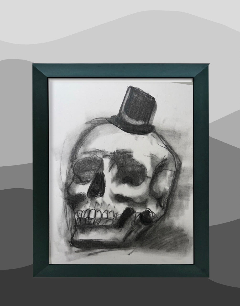Gentleman Human Skull - Print