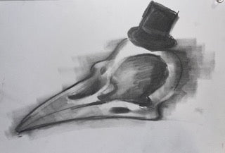 Gentleman Pheasant Skull - Print