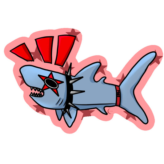 Silly Sharks Sticker - Punk