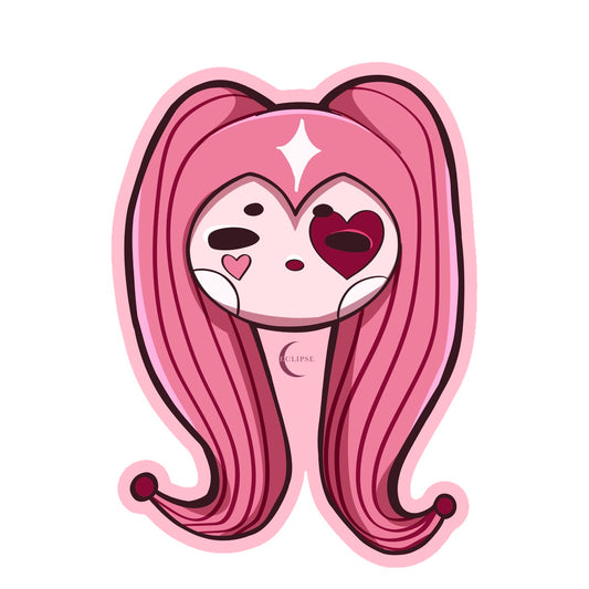 Cutesy Clowns Stickers - Pink